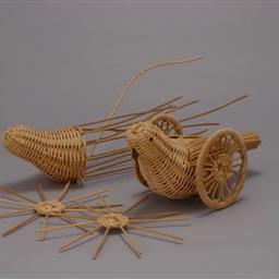 あけび蔓細工・製造工程見本