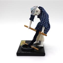 郷土人形藍染職人《紺屋の白袴》