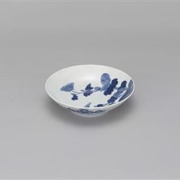 染付芙蓉文皿