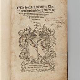 The woorkes of Geffrey Chaucer, newly printed, with diuers addicions, whiche were neuer in printe before: with the siege and destruccion of the worthy citee of Thebes, compiled by Jhon Lidgate, Monke of Berie. As in the table more plainly dooeth appere.